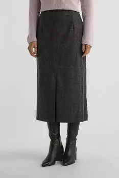 Юбка из смесовой шерсти с разрезом спереди SABRINA SCALA