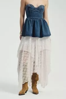 Юбка из тюля асимметричного кроя Nume