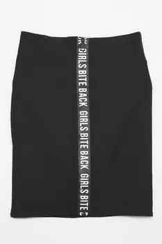 Юбка из вискозы с надписью Reporter Young