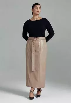 Юбка макси из экокожи DIVNO