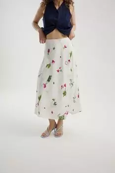 Юбка макси расклешенная с принтом Urban Tiger