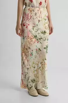 Юбка макси с принтом Rinascimento