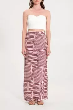 Юбка макси с принтом Rinascimento