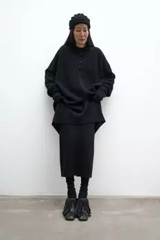 Юбка миди из шерсти мериноса MANKOVA