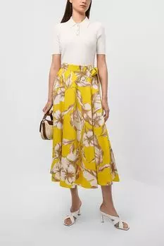 Юбка миди с цветочным принтом TWINSET