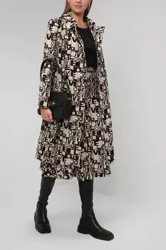 Юбка миди с текстовым принтом Paola Ray