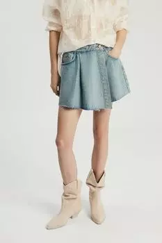 Юбка мини джинсовая с запахом Nume