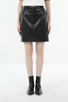 Юбка мини из экокожи BELUCCI