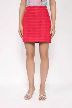 Юбка мини из узорчатого твида Pinko