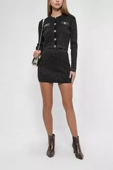 Юбка мини с металлизированной нитью Pinko