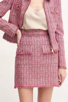 Юбка мини твидовая с необработанным краем Marciano by Guess