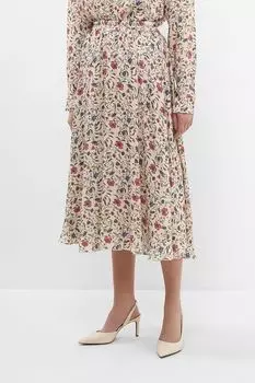 Юбка на эластичном поясе расклешенная с принтом BELUCCI