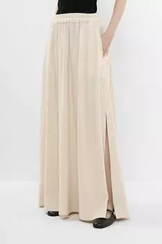 Юбка на эластичном поясе расклешенная с разрезами BELUCCI