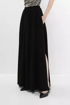 Юбка на эластичном поясе расклешенная с разрезами BELUCCI