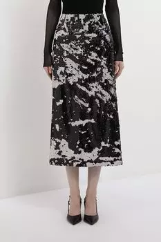 Юбка на эластичном поясе с пайетками BELUCCI