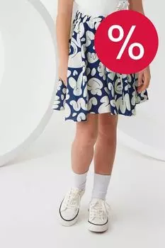 Юбка на кулиске с принтом расклешенная Smena