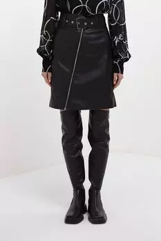 Юбка на молнии с широким ремнем Karl Lagerfeld