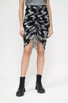 Юбка облегающая с драпировкой и принтом OVS