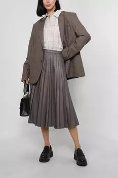 Юбка плиссе из экокожи SABRINA SCALA