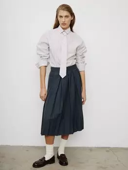 Юбка плиссе серо-зеленого цвета Ivolga