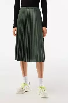 Юбка плиссированная с логотипом на поясе Lacoste