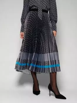 Юбка плиссированная с принтом ELEGANZZA