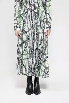Юбка плиссированная с принтом Twist
