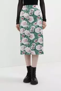 Юбка прямого кроя с принтом BELUCCI