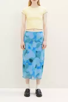 Юбка прямого кроя с принтом TOM TAILOR