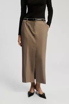 Юбка прямого кроя с разрезом Nume