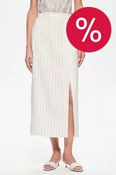 Юбка прямого кроя с разрезом в полоску DREAMS by Alena Akhmadullina