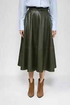 Юбка расклешенная из экокожи Auranna