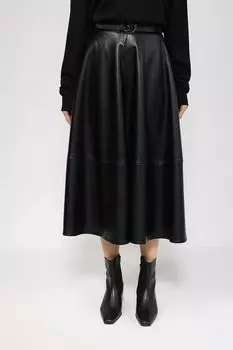 Юбка расклешенная из экокожи Auranna