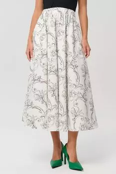 Юбка расклешенная на эластичном поясе с принтом ELEGANZZA