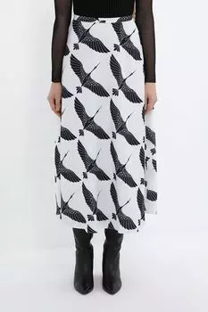 Юбка расклешенная с принтом BELUCCI