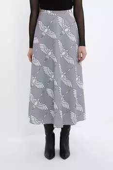 Юбка расклешенная с принтом BELUCCI