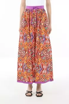 Юбка расклешенная с принтом Piombo