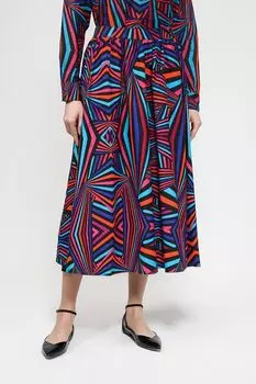 Юбка расклешенная с принтом Piombo