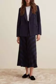 Юбка расклешенная в полоску Piombo