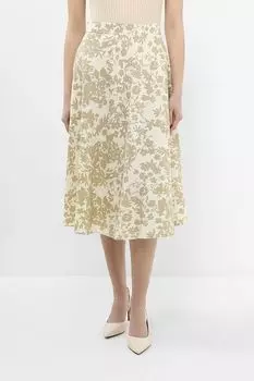 Юбка с добавлением льна с принтом SABRINA SCALA