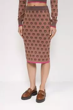 Юбка с фирменным жаккардовым узором Pinko