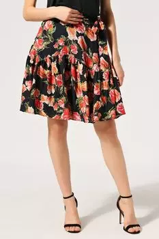 Юбка с ярким цветочным принтом BELUCCI