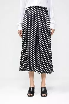 Юбка с разрезом в горох BELUCCI