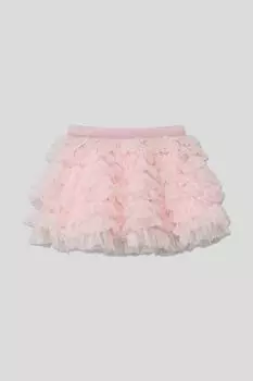 Юбка с рюшами из тюля на эластичном поясе Choupette