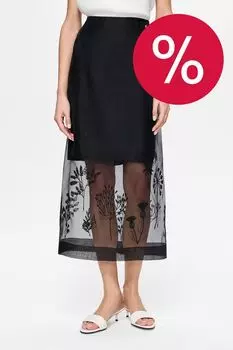 Юбка шелковая с вышивкой DREAMS by Alena Akhmadullina