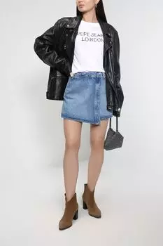 Юбка-шорты из денима PEPE JEANS