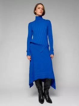 Юбка трикотажная с ассиметричными деталями ELEGANZZA