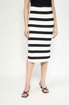 Юбка трикотажное на эластичном поясе в полоску Esprit Casual