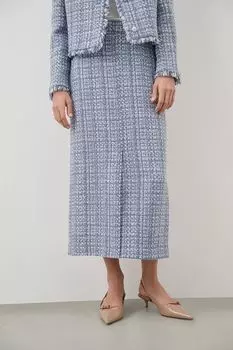 Юбка твидовая с разрезом Akhmadullina Dreams