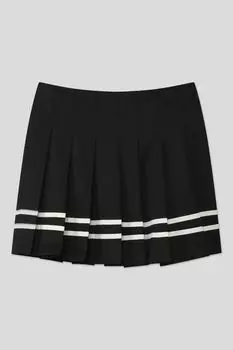 Юбка в складку с принтом Choupette